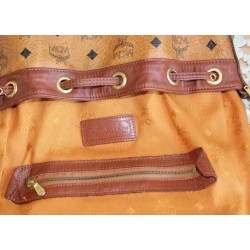 MCM Beuteltasche Medium Cognac Canvas