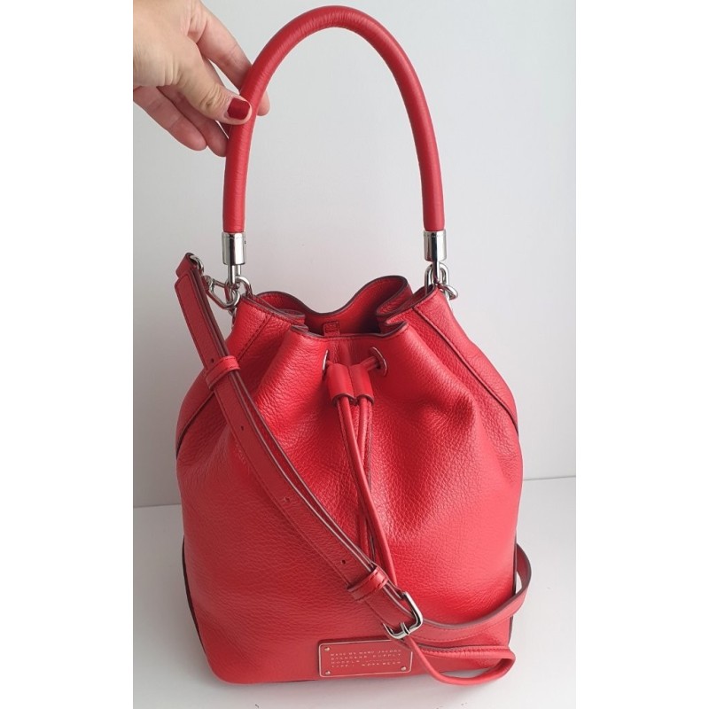 Marc Jacobs Beuteltasche Soft Leder Rot