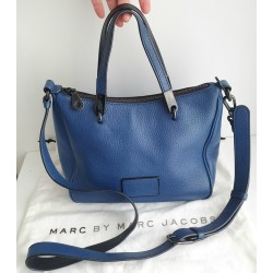Marc Jacobs Henkel/Umhängetasche Medium Soft Leder Blau