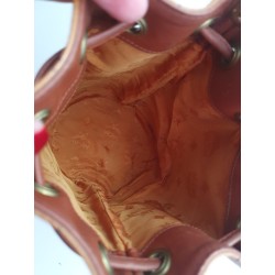 MCM Beuteltasche Klein Cognac Canvas