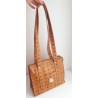 MCM Shopper Klein Heritage Cognac Canvas.