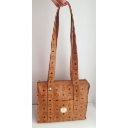 MCM Shopper Klein Heritage Cognac Canvas.