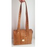 MCM Shopper Klein Heritage Cognac Canvas.