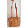 MCM Shopper Klein Heritage Cognac Canvas.