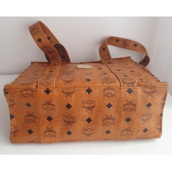 MCM Shopper Klein Heritage Cognac Canvas.