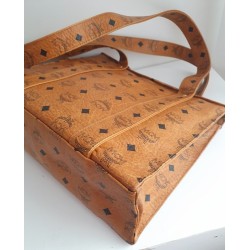 MCM Shopper Klein Heritage Cognac Canvas.