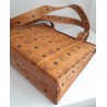 MCM Shopper Klein Heritage Cognac Canvas.