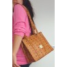 MCM Shopper Klein Heritage Cognac Canvas.