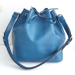 Louis Vuitton Petit Sac Noe Epi Leder Blau