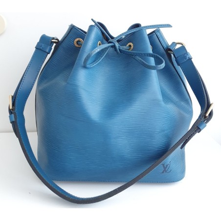 Louis Vuitton Petit Sac Noe Epi Leder Blau