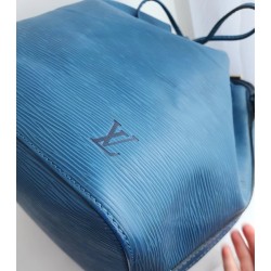 Louis Vuitton Petit Sac Noe Epi Leder Blau
