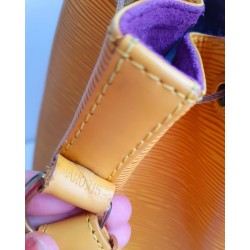 Louis Vuitton Petit Sac Noe Gelb Epi Leder.