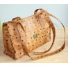MCM Shopper Medium Cognac Canvas