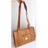 MCM Shopper Medium Heritage Cognac Canvas.