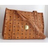MCM Shopper Medium Heritage Cognac Canvas.
