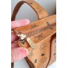 MCM Shopper Medium Heritage Cognac Canvas.