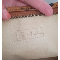 MCM Nécessaire Poche Toilette Medium Heritage Cognac Canvas.