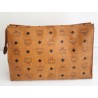 MCM Nécessaire Poche Toilette Medium Heritage Cognac Canvas.