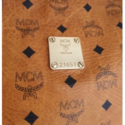 MCM Nécessaire Poche Toilette Medium Heritage Cognac Canvas.