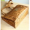 MCM Shopper Medium Cognac Canvas