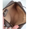 Gucci Clutch/Crossbody Vintage Braun Leder Canvas
