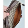 Gucci Clutch/Crossbody Vintage Braun Leder Canvas