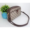 Gucci Clutch/Crossbody Vintage Braun Leder Canvas