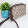 Gucci Clutch/Crossbody Vintage Braun Leder Canvas