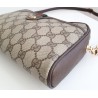 Gucci Clutch/Crossbody Vintage Braun Leder Canvas