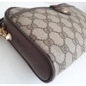 Gucci Clutch/Crossbody Vintage Braun Leder Canvas