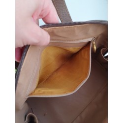 Gucci Ophidia Vintage Braun Leder Canvas