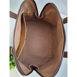 Gucci Ophidia Vintage Braun Leder Canvas