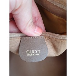 Gucci Ophidia Vintage Braun Leder Canvas
