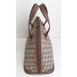 Gucci Ophidia Vintage Braun Leder Canvas