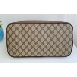 Gucci Ophidia Vintage Braun Leder Canvas