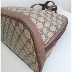Gucci Ophidia Vintage Braun Leder Canvas