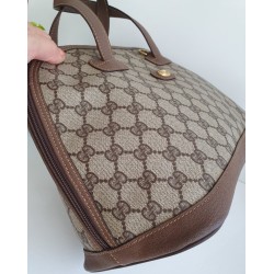 Gucci Ophidia Vintage Braun Leder Canvas