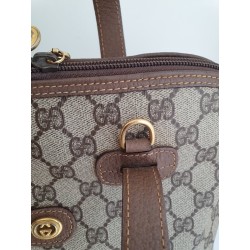 Gucci Ophidia Vintage Braun Leder Canvas