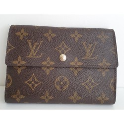 Louis Vuitton Portemonnaie Monogram Canvas Leder Braun