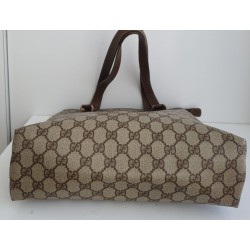 Gucci Schultertasche Supreme Tote Bag Braun Leder