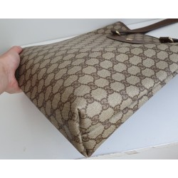 Gucci Schultertasche Supreme Tote Bag Braun Leder