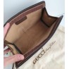 Gucci Clutch/Crossbody Vintage Braun Leder Canvas