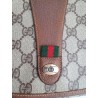 Gucci Vintage Clutch/Crossbody Tasche Leder Braun