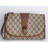 Gucci Vintage Clutch/Crossbody Tasche Leder Braun