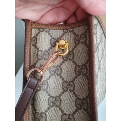 Gucci Vintage Clutch/Crossbody Tasche Leder Braun