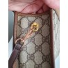 Gucci Vintage Clutch/Crossbody Tasche Leder Braun