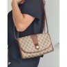 Gucci Vintage Clutch/Crossbody Tasche Leder Braun