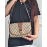 Gucci Vintage Clutch/Crossbody Tasche Leder Braun