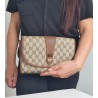 Gucci Vintage Clutch/Crossbody Tasche Leder Braun