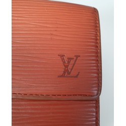 Louis Vuitton Elise Portemonnaie Unisex Epi Leder Cognac